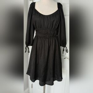 Blu Pepper Gingham Black Dress. Lined. Size Med.